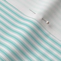 light teal ticking stripes