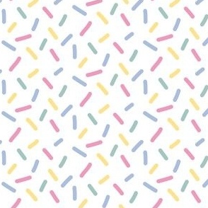 Hundreds and thousands (small scale) - cute summer aesthetic fabric for kids