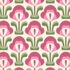 3006 A Small - midcentury modern flowers