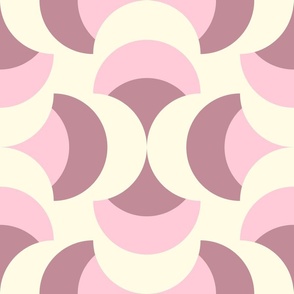 3007 C Extra large  - abstract retro shapes