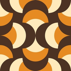 3007 G Extra large  - abstract retro shapes
