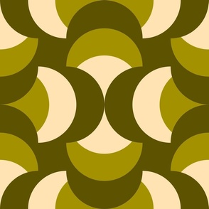 3007 H Extra large  - abstract retro shapes