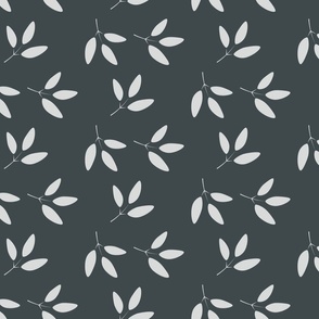 (L)Flying Leaves, Slate Grey, Large Scale