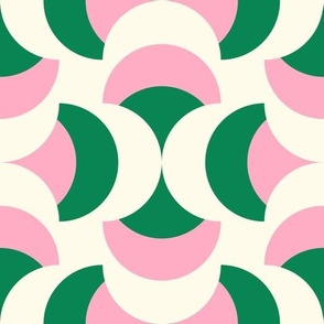 3007 A Large  - abstract retro shapes