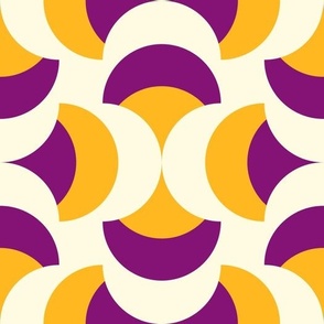 3007 B Large  - abstract retro shapes