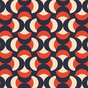3007 F Small - abstract retro shapes