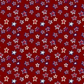 Red white and blue stars 