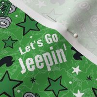 Large Scale Let's Go Jeepin' 4x4 Off Road Adventures All Terrain Vehicles in Green