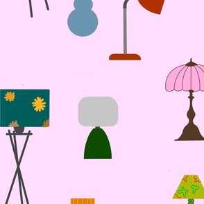 Lamps at Home (Pink)