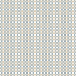 neutral irregular gingham check | small