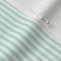 mint green ticking stripes