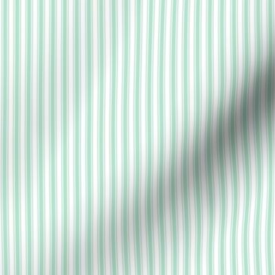 mint green ticking stripes