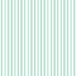 mint green ticking stripes