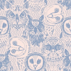 Forest of Owls surrealist wallpaper challenge