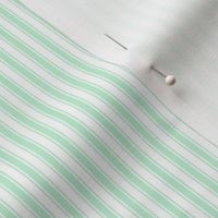 ice mint green ticking stripes