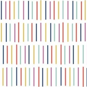Colorful Confetti Stripes