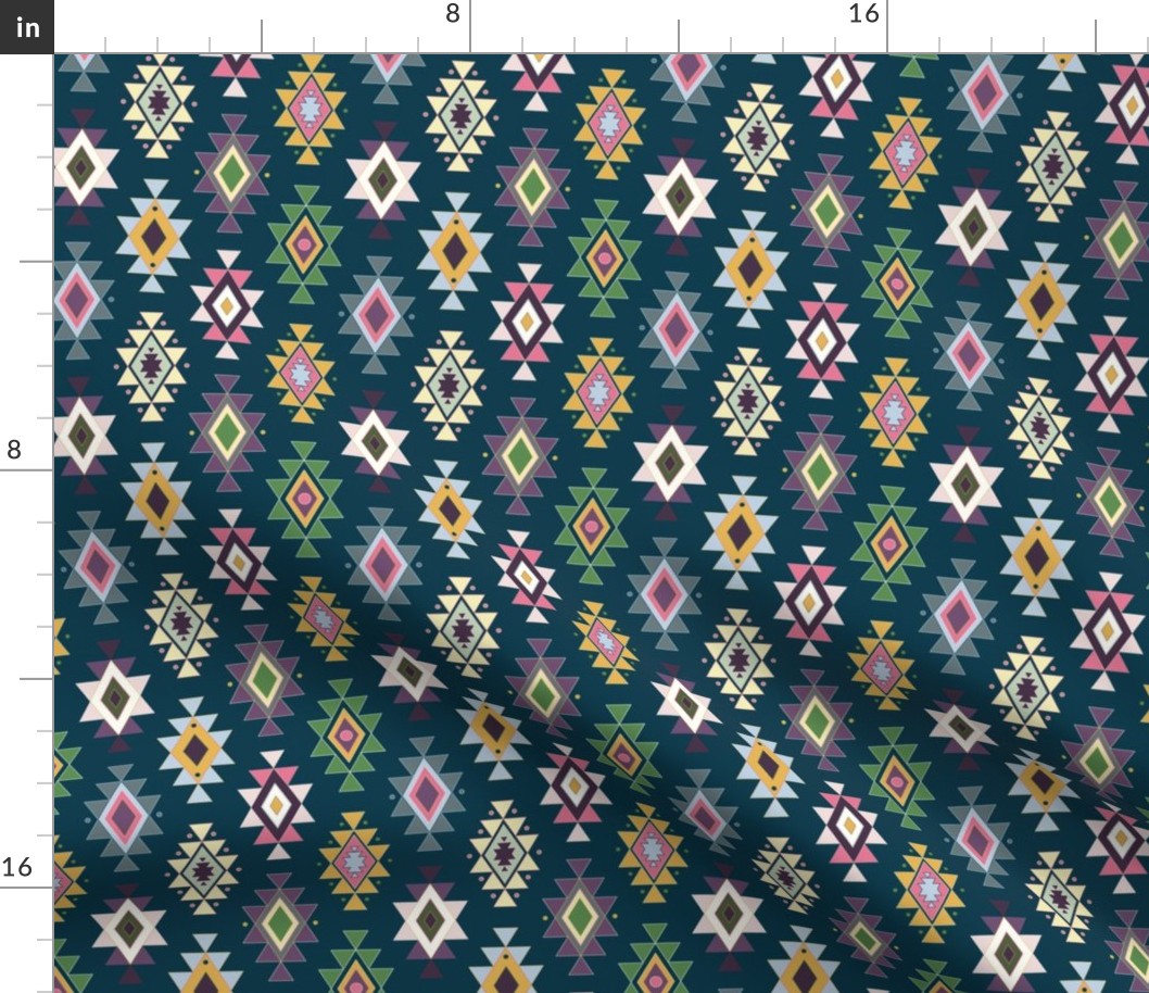 5.14in  ikat - magical meadow 