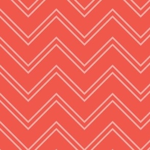 Modern Red Chevron