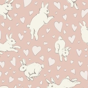 Love Bunnies - Pink - Medium Scale