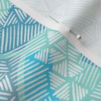 Organic swirly shapes with texture aqua teal blue (large)