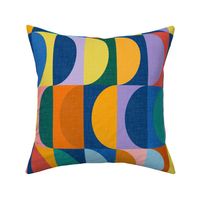 Mid Century Modern Shapes - Vibrant Party / Large