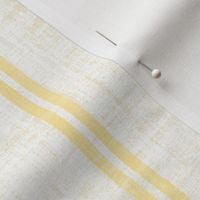 Linen Stripe - 4" - buttercup yellow 