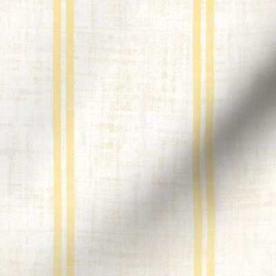 Linen Stripe - 4" - buttercup yellow 