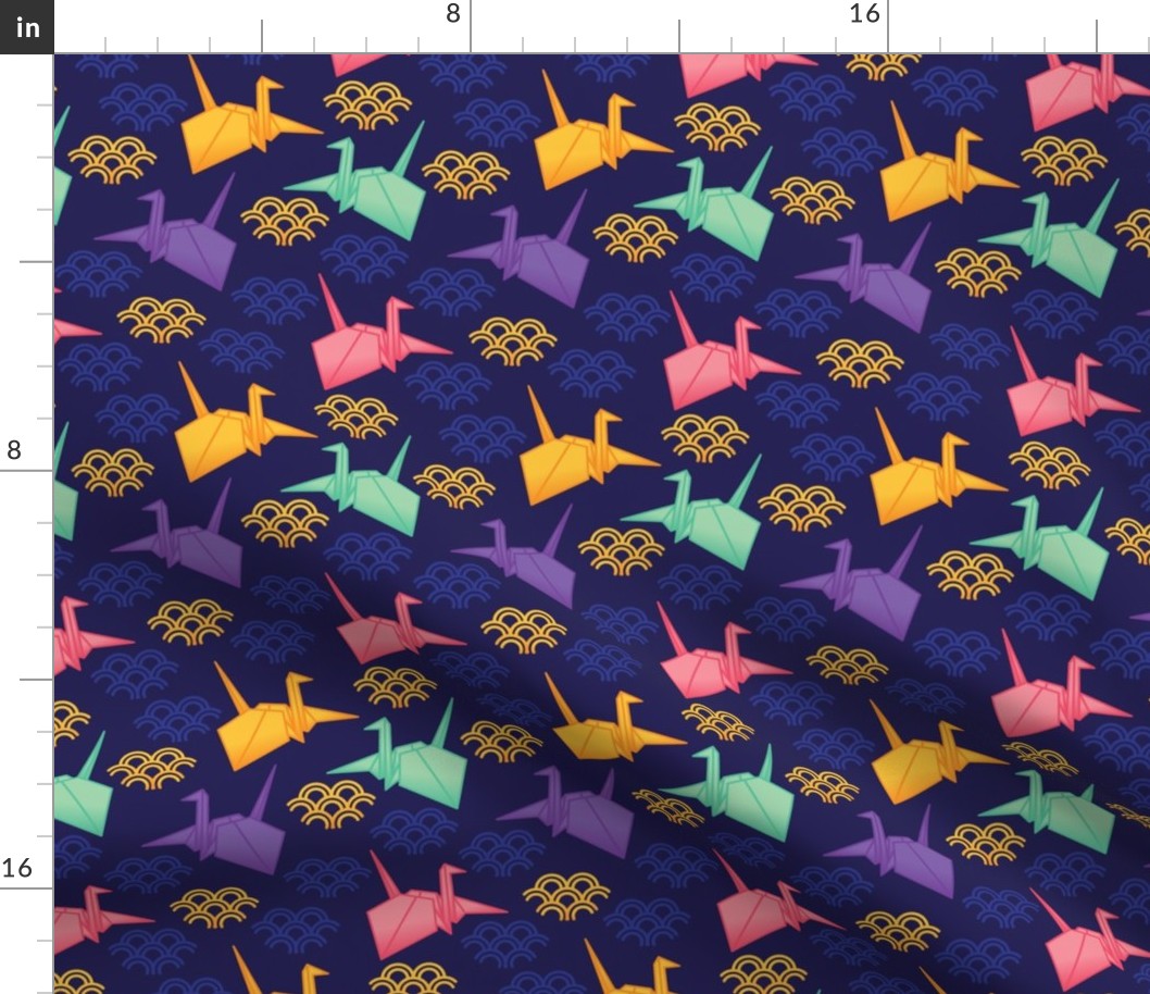 Colorful Origami Paper Crane