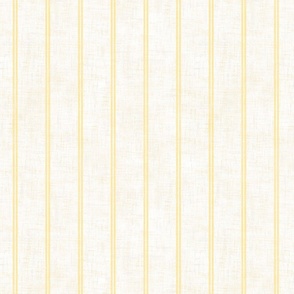 Linen Stripe - 2" buttercup yellow 
