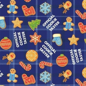 Christmas Fabric - Official Cookie Taster Holiday Fabric - Dog Bandana