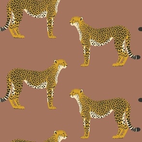medium // cheetah pattern 01 on pinkish brown