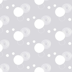 Calluna Grey circles and dots / medium