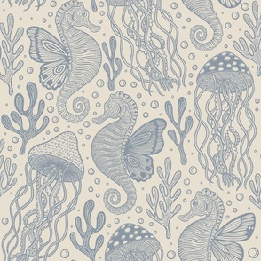 Jellymushrooms _ Seabutterflies blue