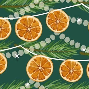 citrus christmas garland-large