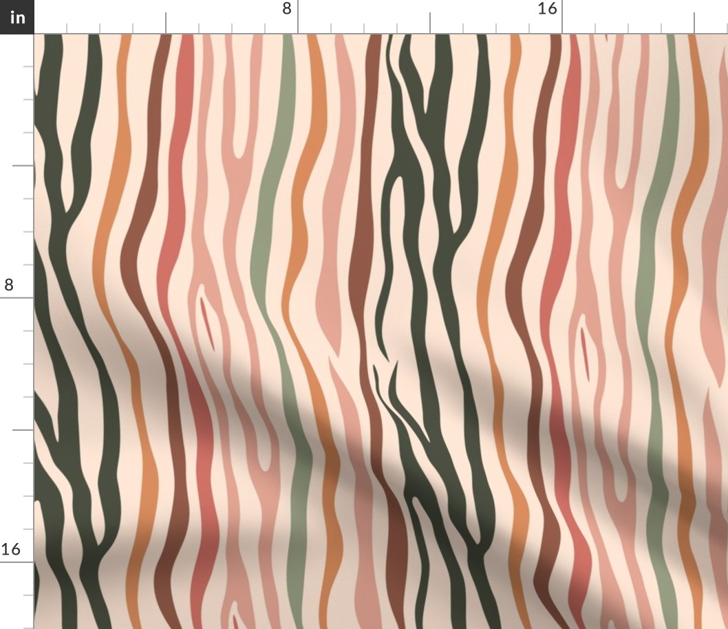 medium // zebra stripes pattern 02 // floral palette