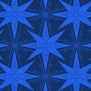 Preppy Christmas Star Navy Blue