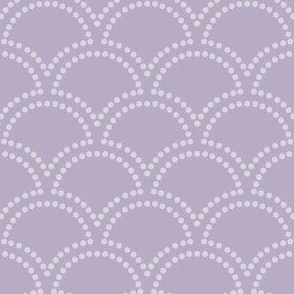 Dotted Mermaid Scales in Lavender Purple