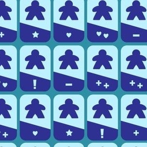 Manifold Meeples - Power Cards - Blue Player