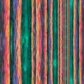Rainbow Forest Stripes - Medium
