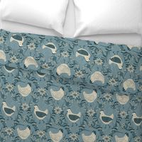 Whimsical Chicken Wallpaper - French Country