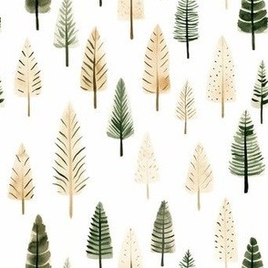 Spruce Forest. Christmas tree. Woodland landscape with fir trees