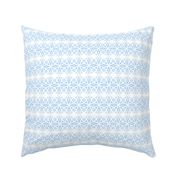 Blue and White Coastal Geometric in Pastel Azure Coastal Blue and White – Medium – Coastal Grandmother, Calm Coastal, Blue and White Geometric