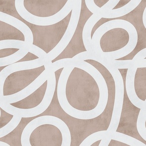 Squiggly Wiggly - Large - Taupe