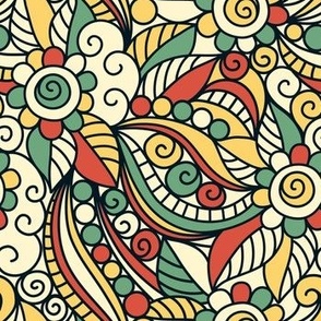 2792 C Small - groovy floral doodle