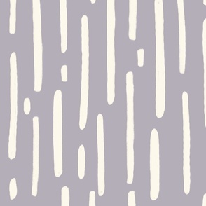 Organic Stripes - Lavender - Large Scale 