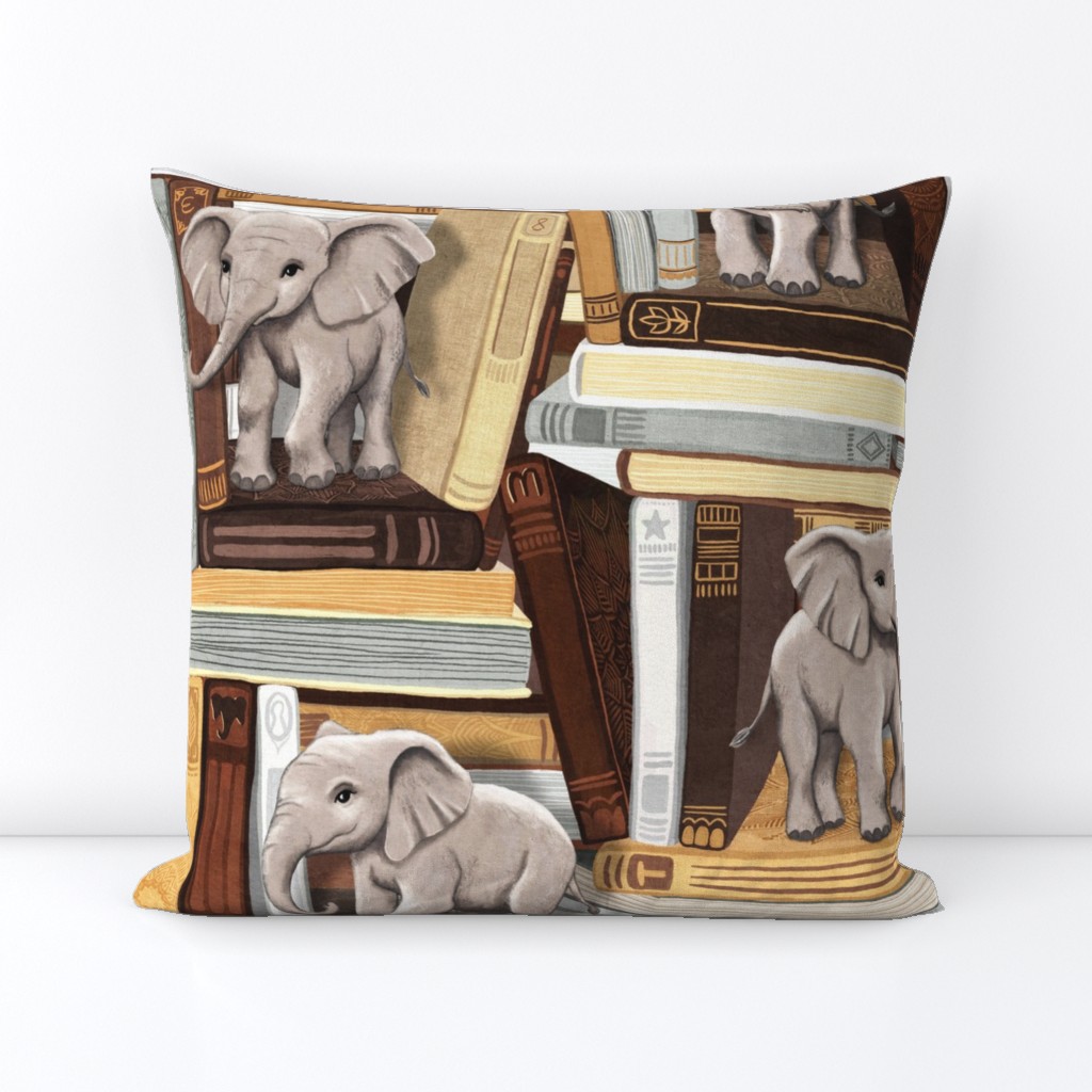 Little Elephant Librarians Large Print