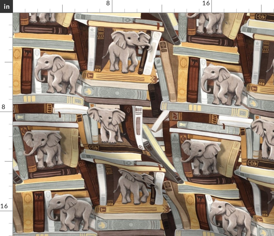 Little Elephant Librarians Medium Print