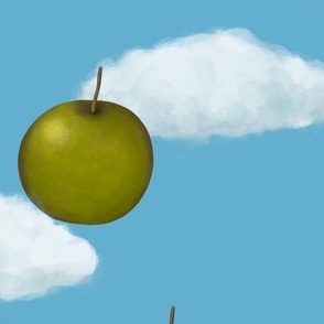 Homage to Magritte - Apples - large scale by Cecca Designs