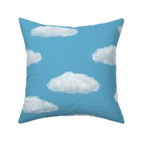 Homage to Magritte - fluffy white clouds - large scale by Cecca Designs