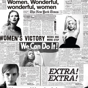 Classic newspaper Modern Divas of feminism